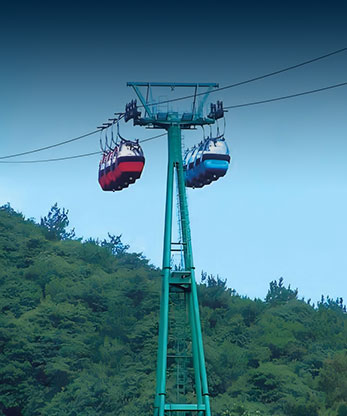 Mono-cable fixed grip ropeway
