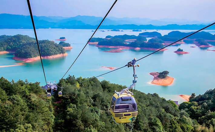 Meifeng Detachable Cableway in Qiandao Lake, Zhejiang