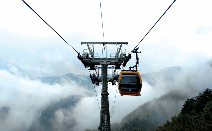 Meihuashan Detachable Cableway in Longyan, Fujian