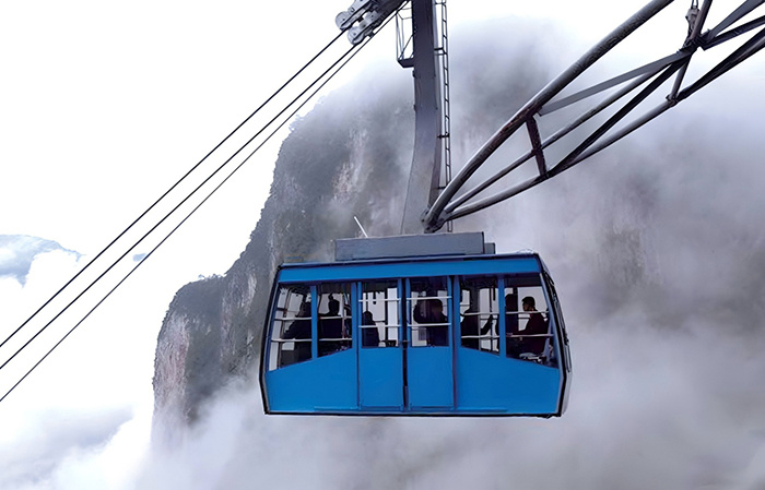 Double-track Single-cab Reciprocating Cableway