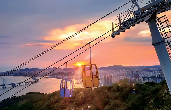 Fixed-grip Gondola Cableway