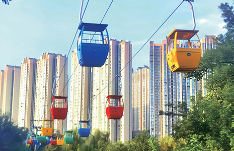 Fixed Grip Basket-type Cableway
