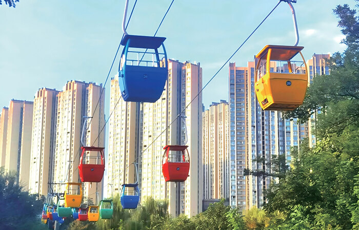 Fixed Grip Basket-type Cableway